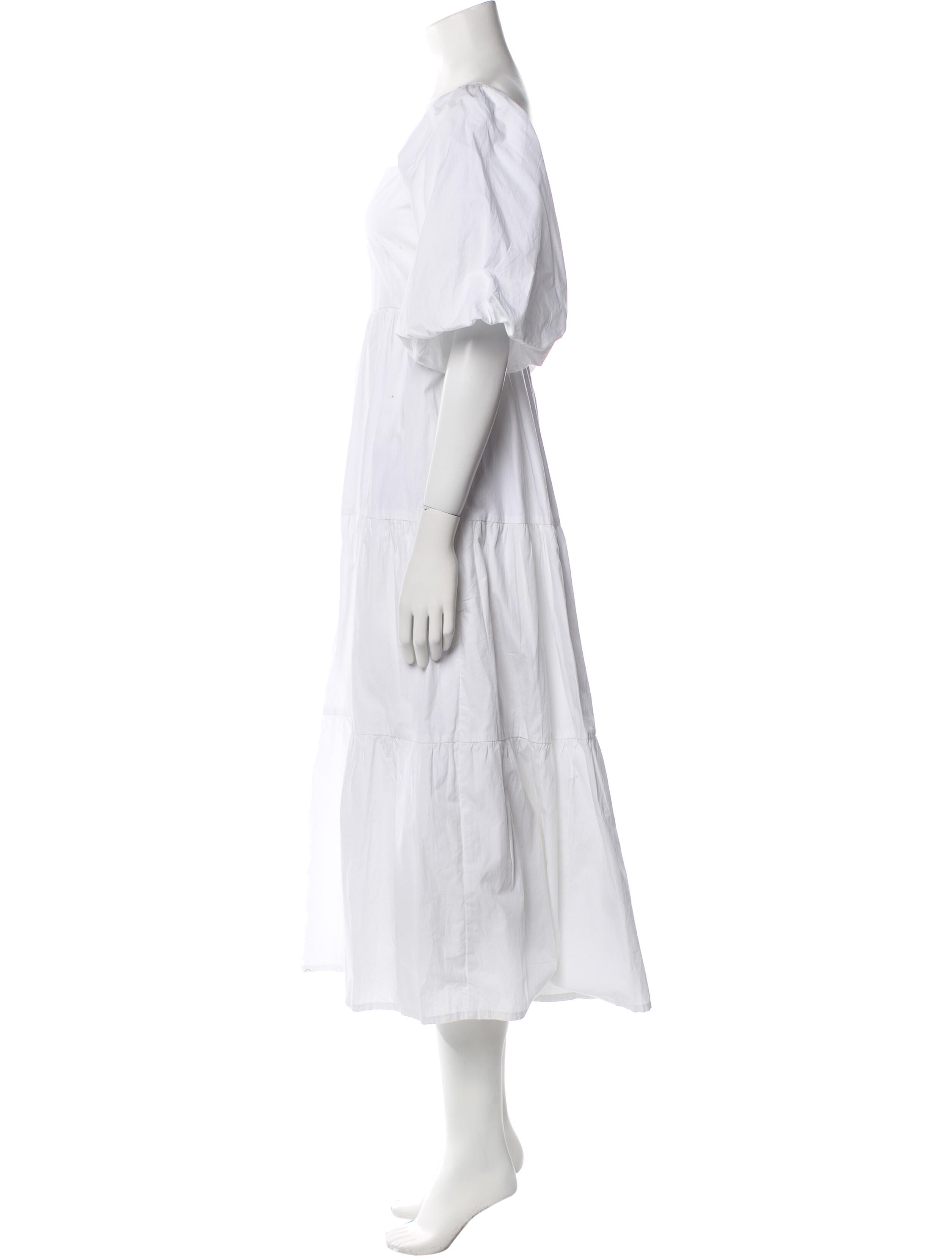 Faithfull The Brand Square Neckline Long Dress
